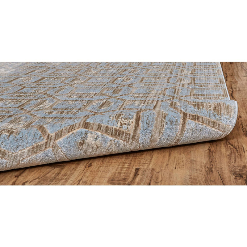Shahid Geometric Indoor Rug, Round 8'9"