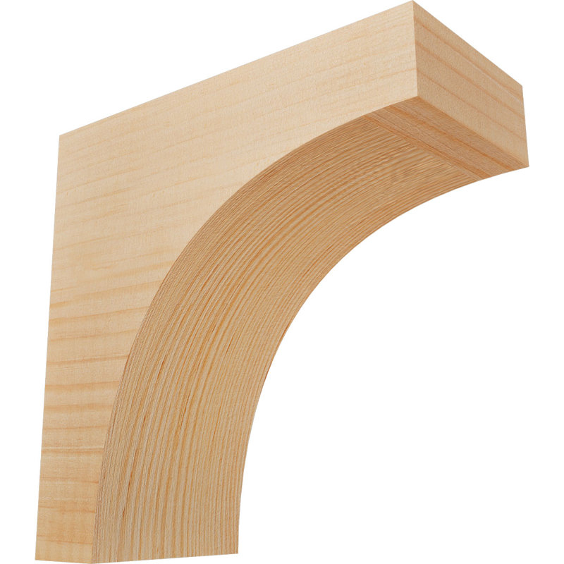 Huntington Corbel, H 8 po x l 3,5 po x P 8 po, Sapin de Douglas, Lisse