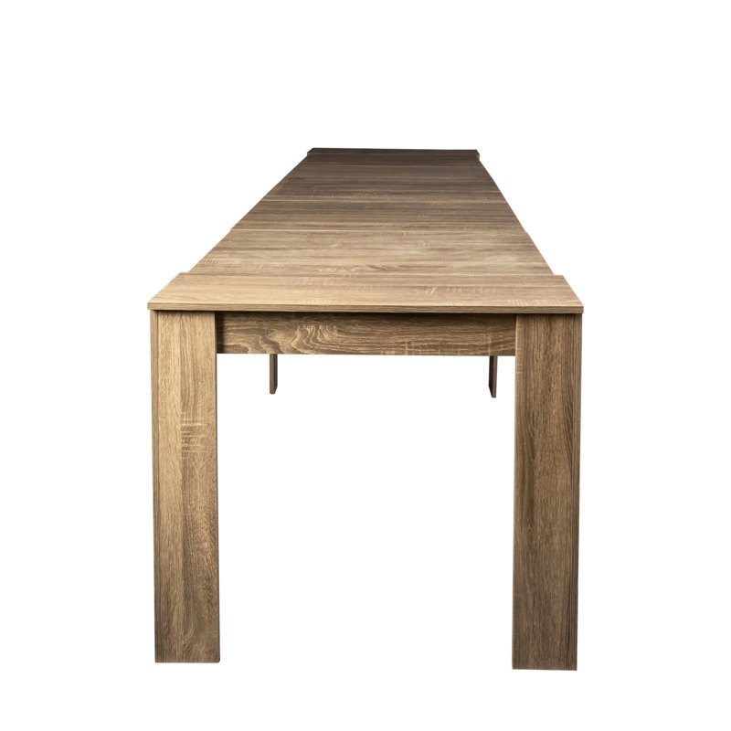 Console multifonctionnelle, extensible 118,50 po, construction, peu encombrante, brun, bureau extensible 118,83 po x 34,78 po x 31,62 po, maquillage, 119,02 lb
