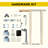Interior Frosted Glass Panel Sliding Pocket Door Withe Solid Core Pantry Door With Privacy Pocket Lock / Soft Close-107259072-107259075