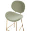 Luana Upholstered Counter Stool with Metal Frame-121394625