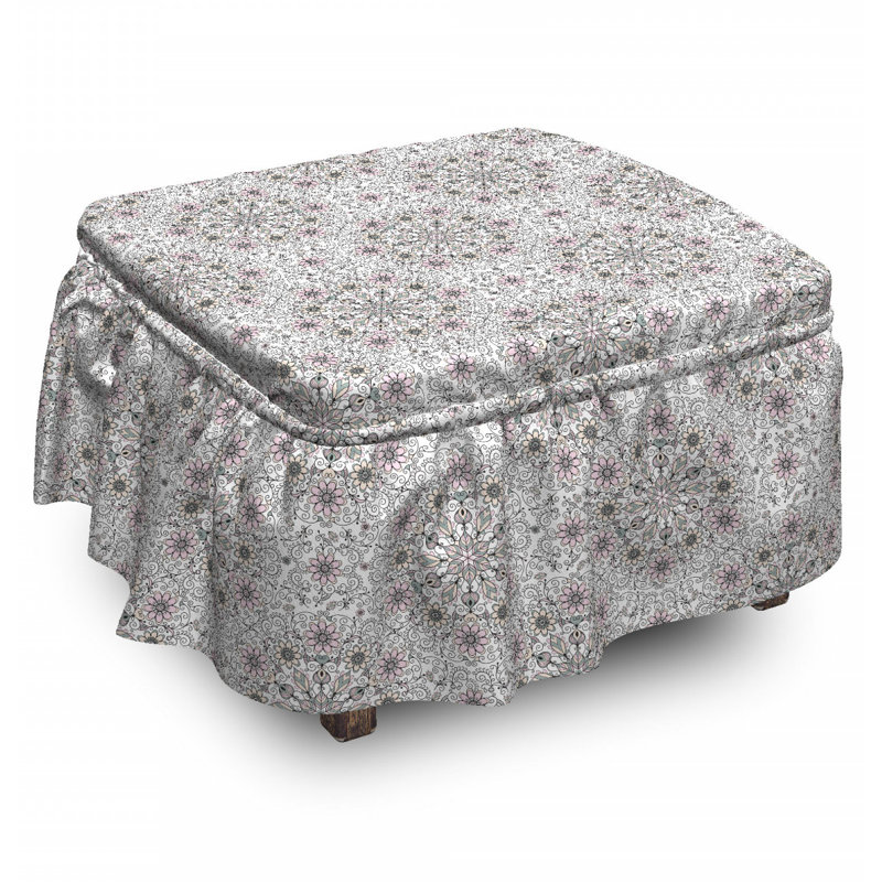 Box Cushion Ottoman Slipcover