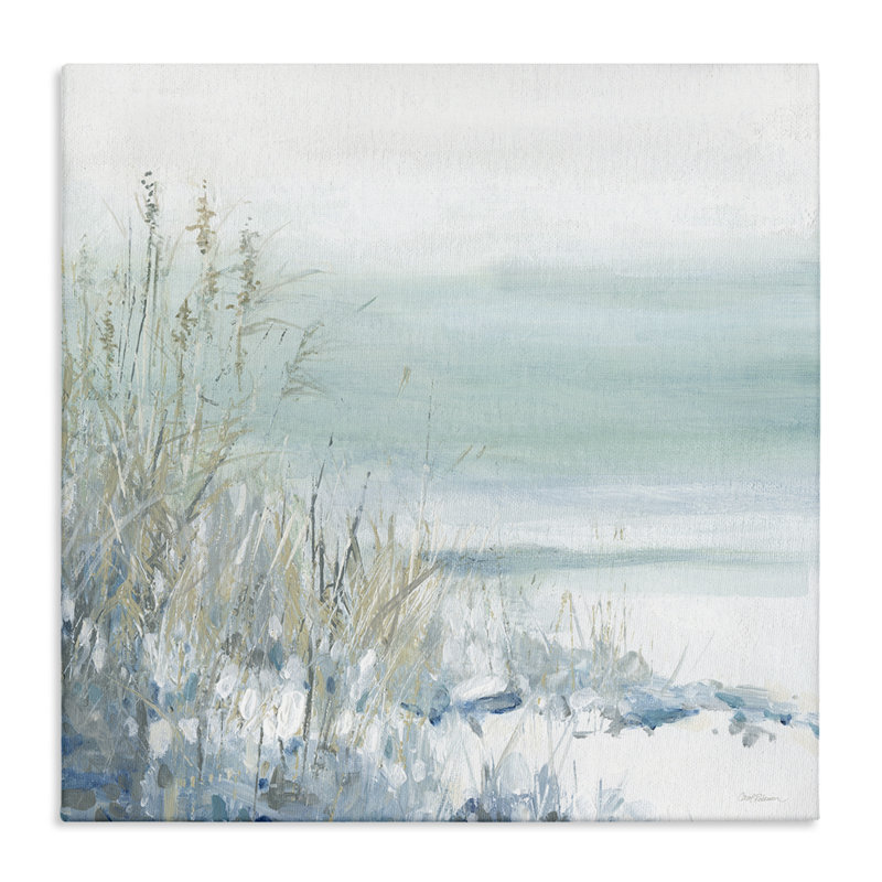 Art mural sur toile Faded Coastal Beach Edge, design par Carol Robinson, H 24 po x l 24 po