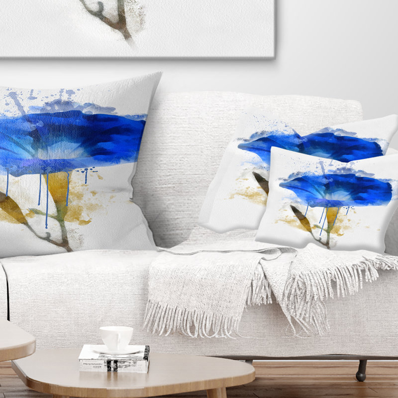 Coussin Blue Gentiana Alpina