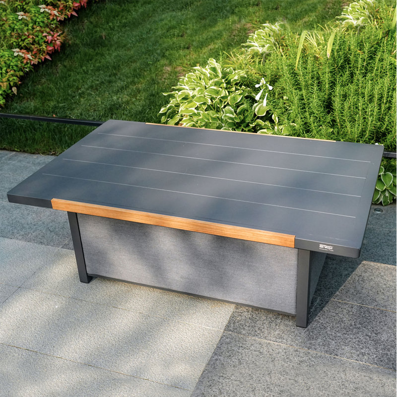Table basse d'extérieur en aluminium