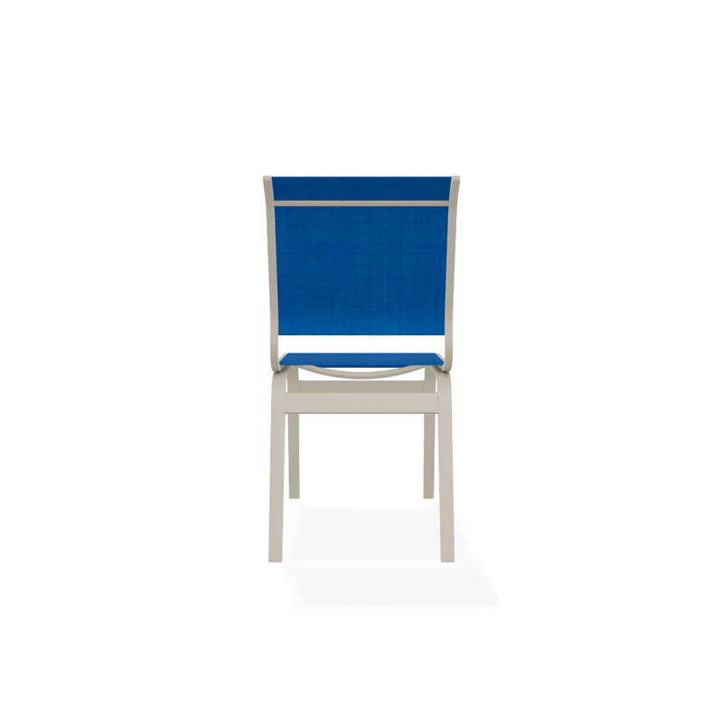 Chaise d'appoint de salle à manger Hiraku, Désert texturé, Bleu pacifique 28D