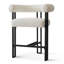 Tabouret de comptoir rembourré Snotra Boucle