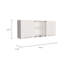 Wampum 2 Piece Kitchen Set, Pantry Cabinet + Wall Cabinet