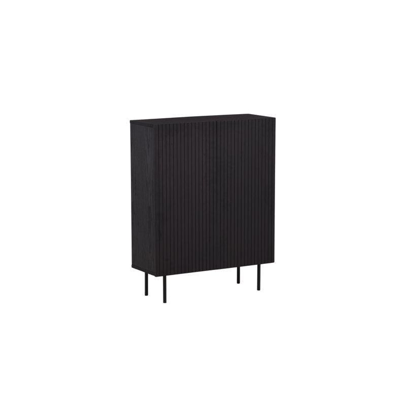 Lieven Steel Standard Accent Cabinet, Black