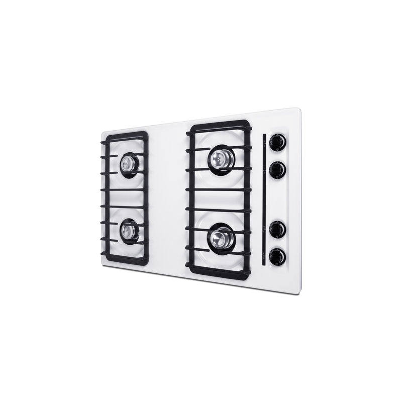 30" Wide 4-Burner Gas Cooktop