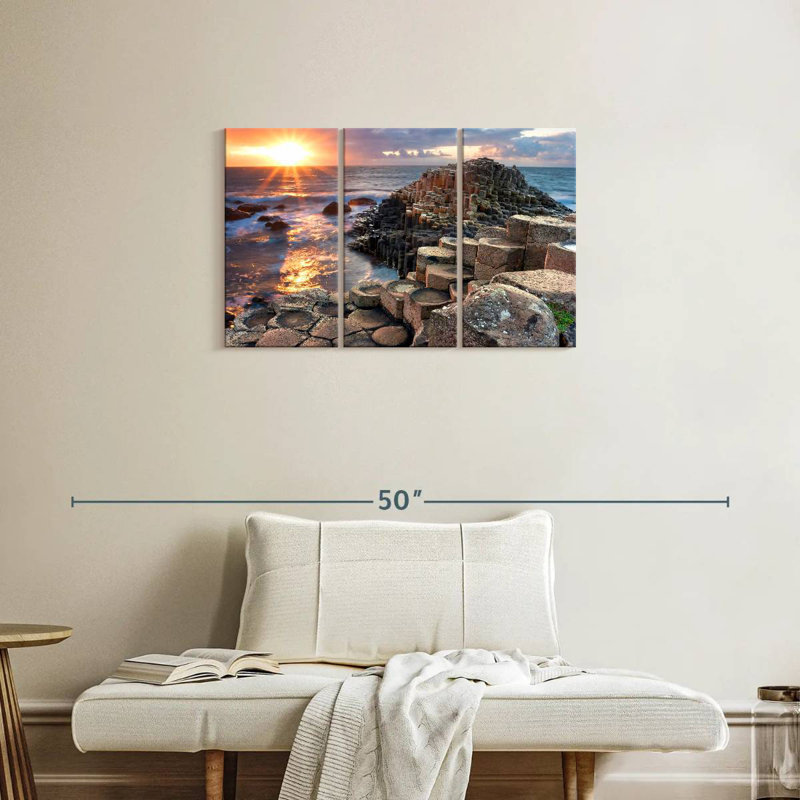 Plage Gillard Giant's Causeway, H 20 po x l 33 po