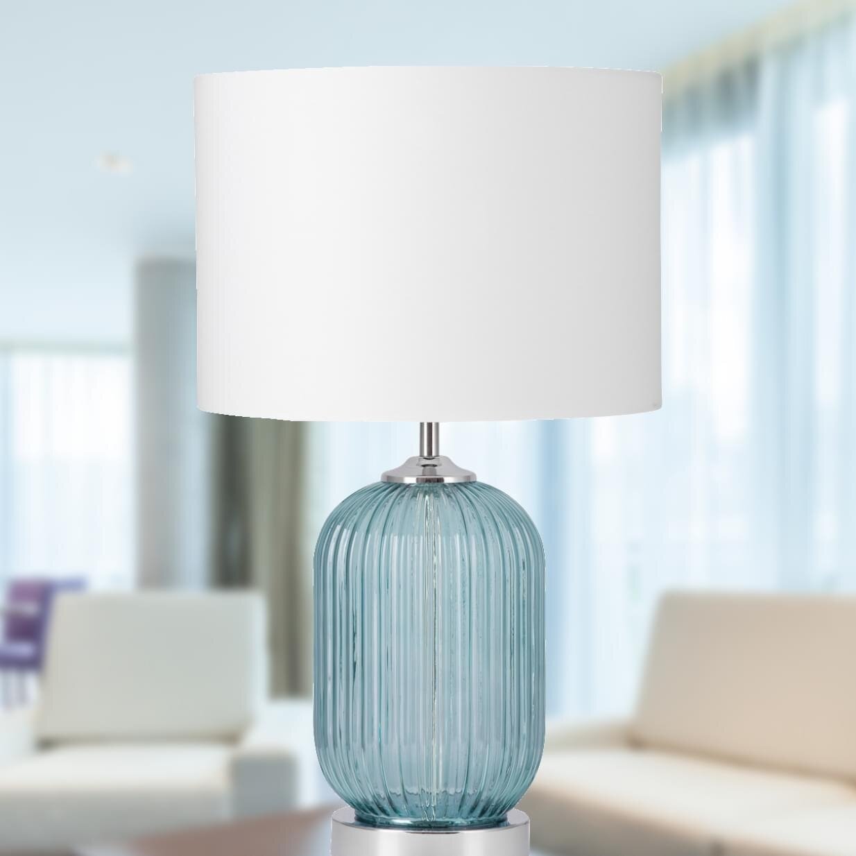 Turquoise deals lamp set