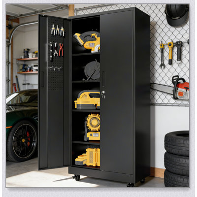 Armoire de rangement en métal avec portes verrouillables Rolling