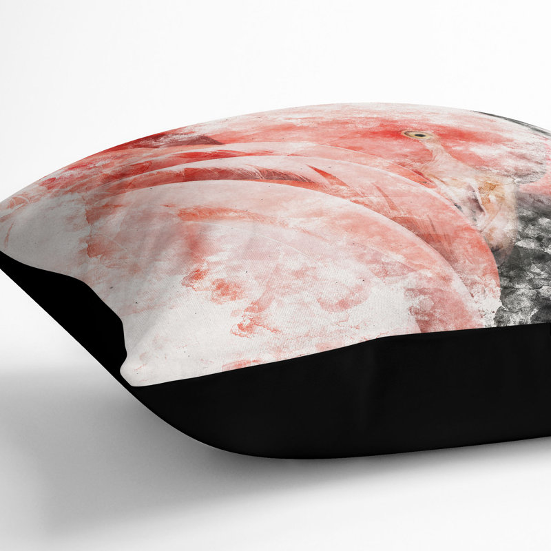 Square Throw Cushion, 40cm H x 40cm W x 15cm D, Black