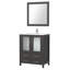 Ensemble de meuble-lavabo autoportant 24 po avec plateau en céramique et miroir assorti Brescia-27042728