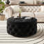 Repose-pieds rond avec rangement de 30 pouces, grande table basse circulaire avec plateau de rangement, repose-pieds moderne avec couvercle amovible-400413447