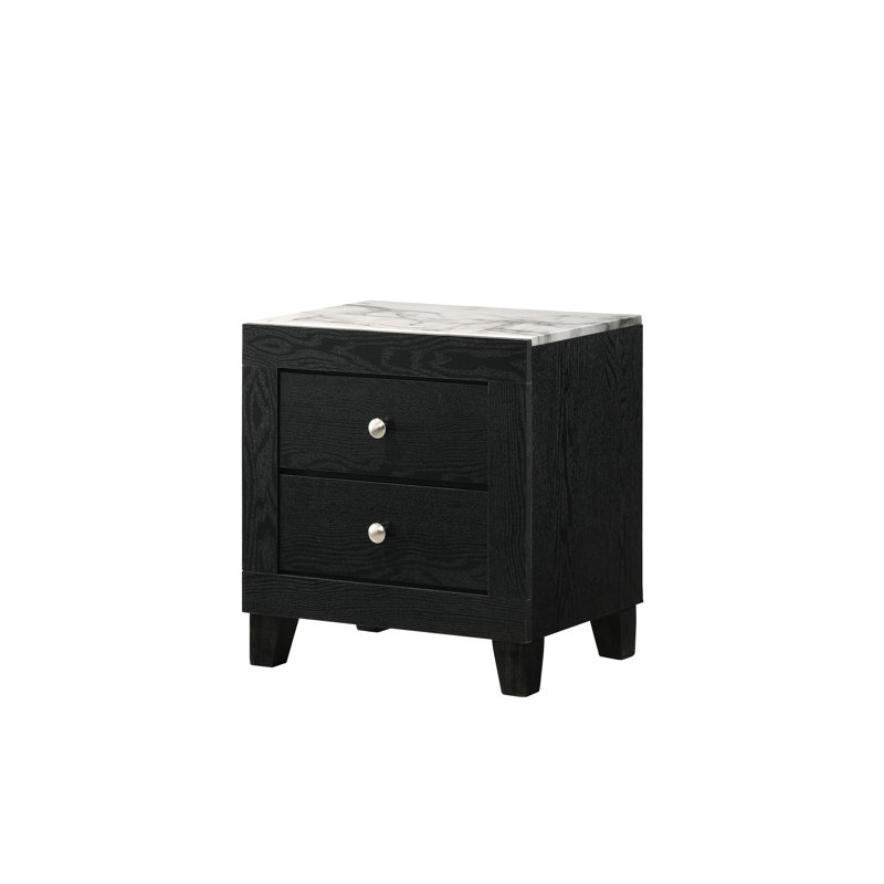 Table de chevet 2 tiroirs Modern Style