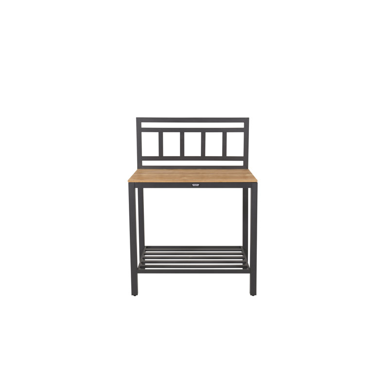 Anoki Rectangular Solid Wood Outdoor Dining Table - 90 cm W 60 cm D
