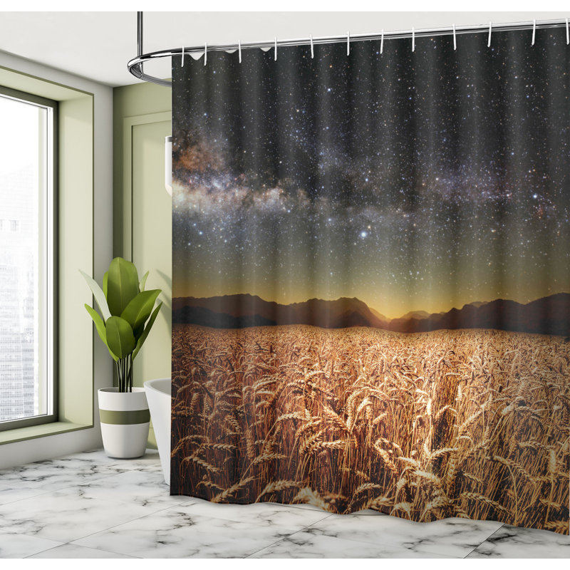 Rideau de douche simple space twilight, l 69 po x L 75 po