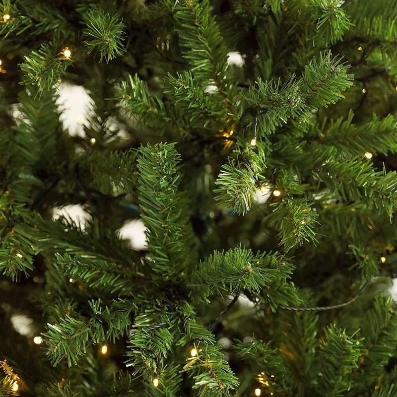 Arbre de Noël articulé artificiel pré-éclairé 6 pi avec support pliable