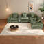 Canapé d'angle surdimensionné en boucle verte avec rangement, canapé modulaire moderne pour la maison-1917064229