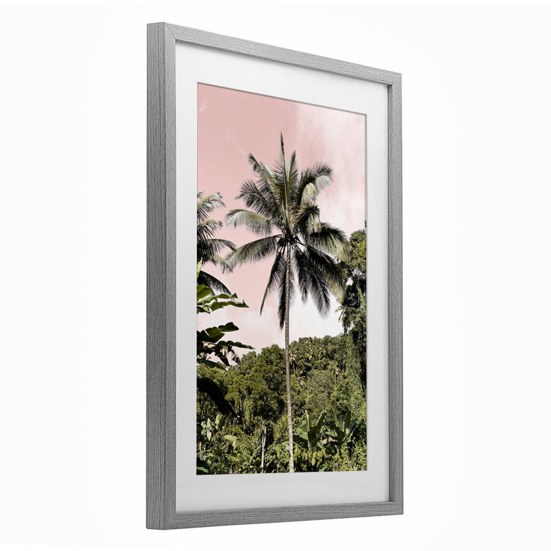 «Rainforest Palm», reproduction encadrée sous verre, conception de Natalie Carpentieri, H 20 po x l 14 po