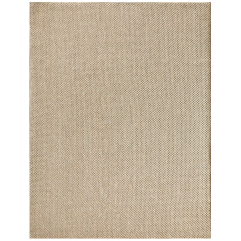 Tulum Solid Indoor/Outdoor Area Rug, Rectangle 9' x 12', Taupe