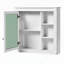 Armoire de salle de bain murale polyvalente avec miroir et rangement, optimisant l'utilisation de l'espace