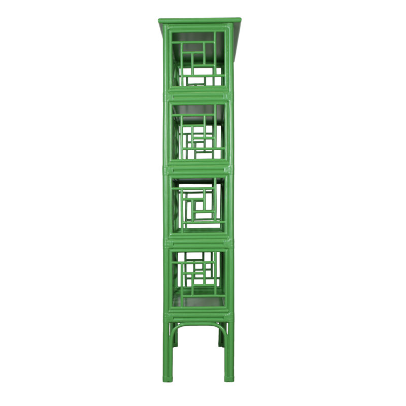 Chippendale Bookcase, Bright Green
