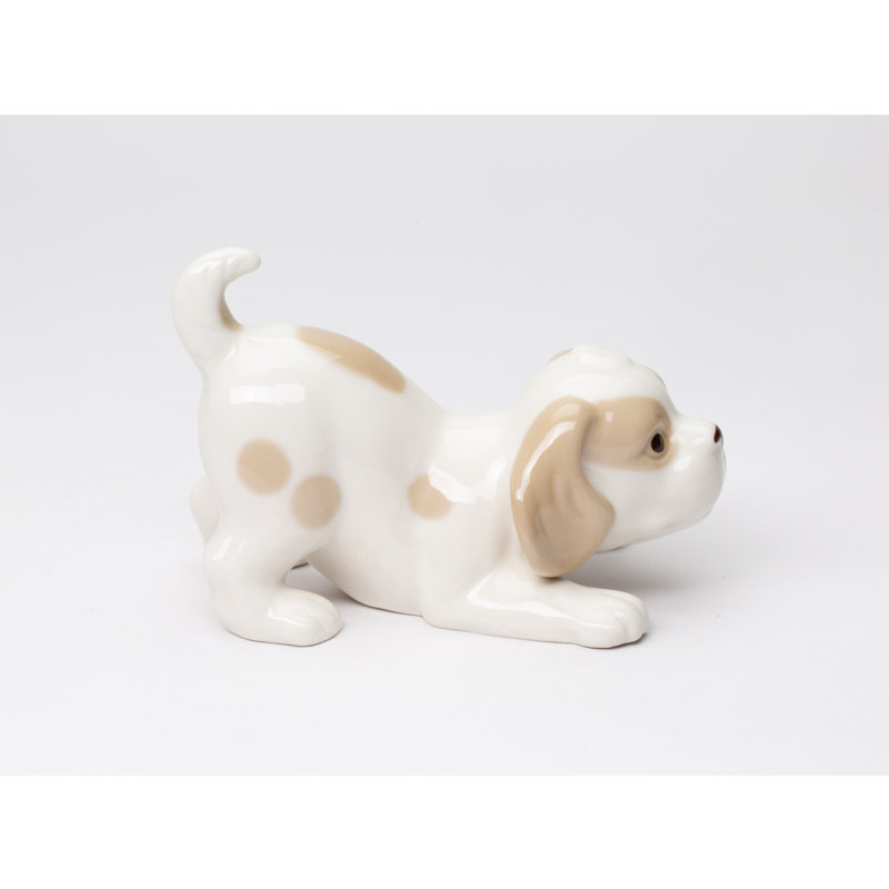 Figurine de chien joueur - 9,5 cm (3 3/4 po) de hauteur