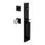 Viaggio Quadrato One-Piece Handleset With D Grip And Quadrato Rosette With Quadrato Crystal Knob-1918030153-1918030154