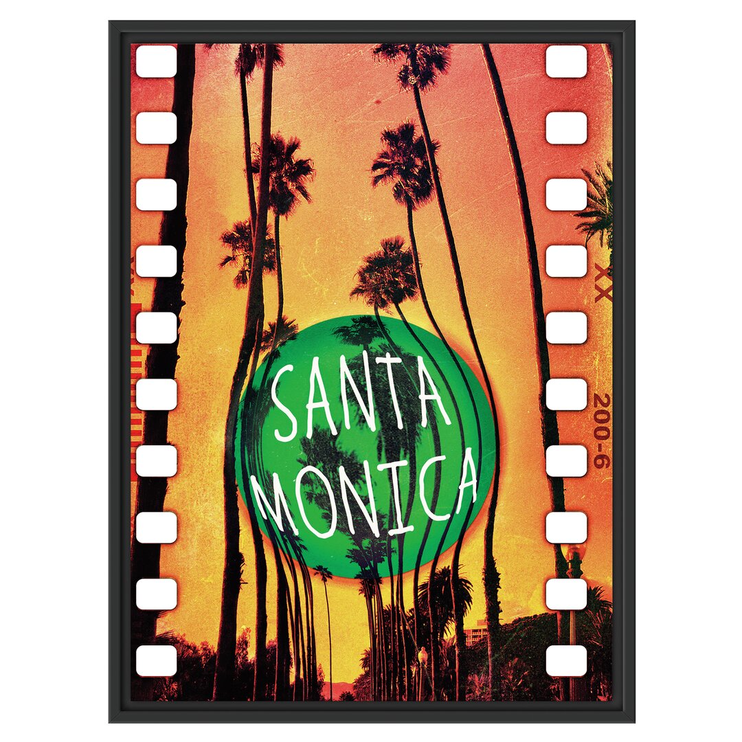 Gerahmtes Wandbild Santa Monica