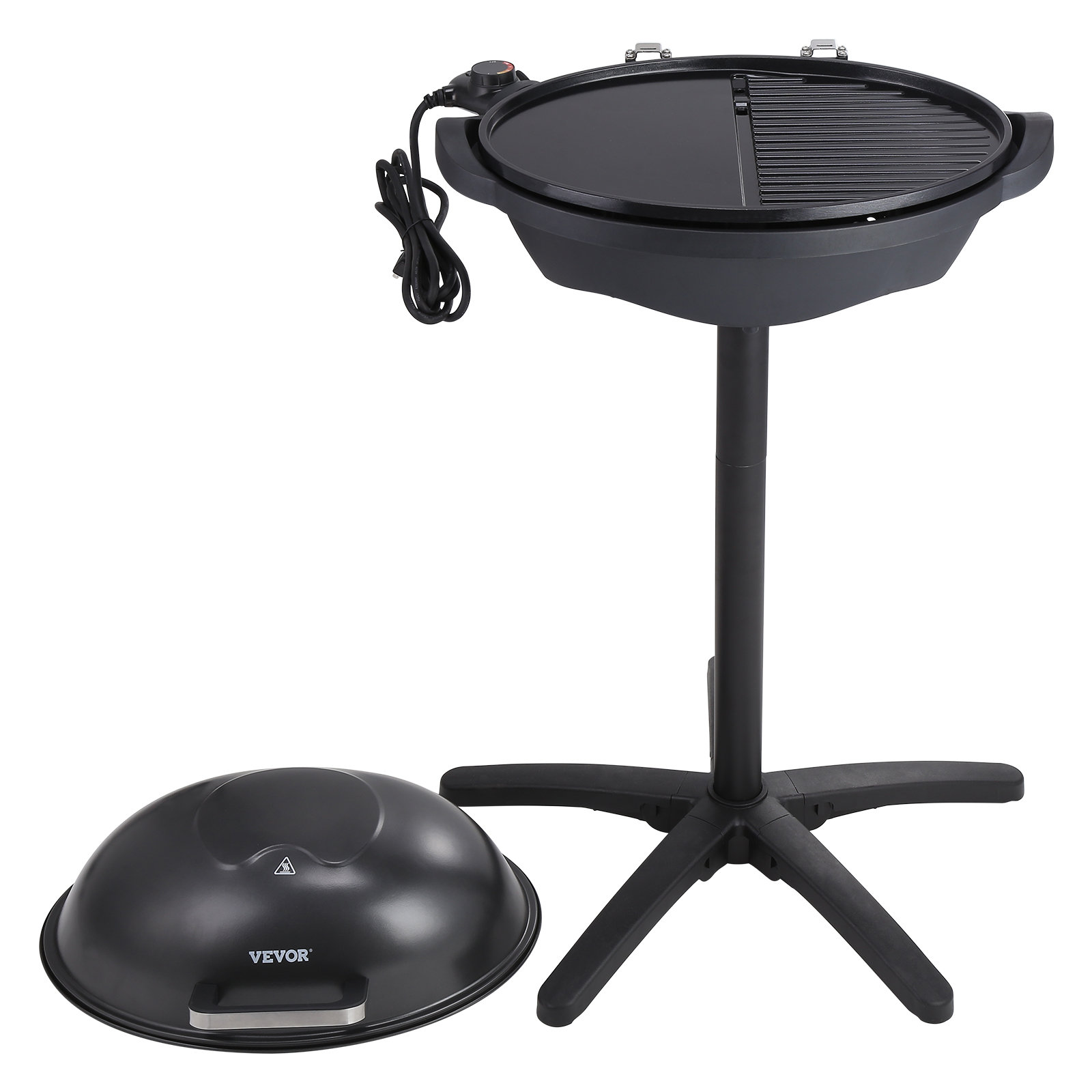 VEVOR Indoor/Outdoor Electric Grill, 1800W 200sq.in Electric BBQ