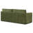 Lea 90.5" Sofa in Distressed Green Velvet