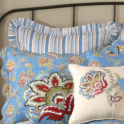Jacobean 100% Cotton Euro Pillow Sham