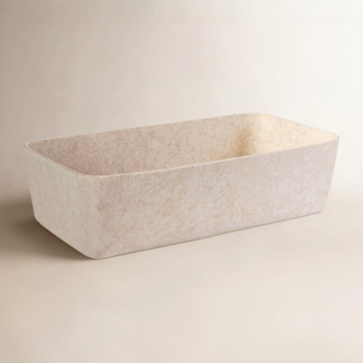 Sculpted Felt Wool Storage Bin