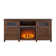 Rymann Farmhouse Fireplace TV Stand with Timer, Wood TV Console for TVs up to 78" with 23" Electric Fireplace Included