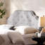 Tête de lit tapissier capitonnée, tête de lit en bois massif avec pieds en métal durable, tête de lit à hauteur réglable avec garniture cloutée, tête de lit en tissu-110856465-110856461