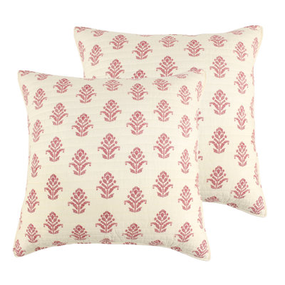 Khotan Red Euro Sham Set of 2
