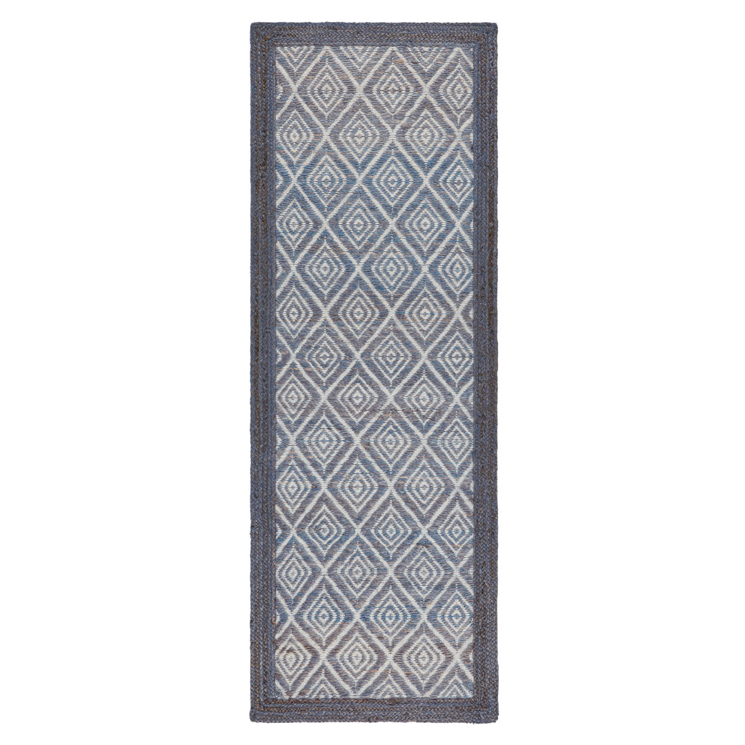 Town & Country Terra Nalani Textured Diamond Area Rug Midnight Blue Town & Country Living Rug 