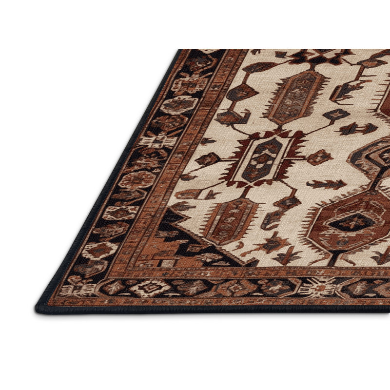 Tapis brun lavable à la machine, Tapis de couloir 2 pi x 4 pi