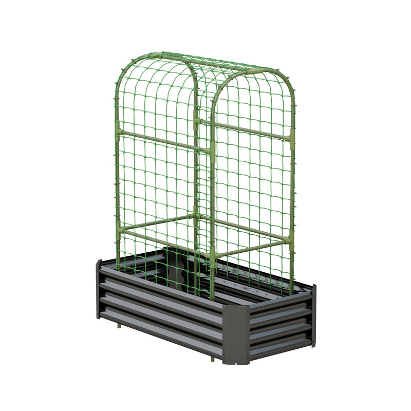 Raised Garden Bed, Black, 59" H x 47.3" W x 24" D