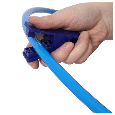 Blue 1/2 Inch OD x 60 Feet Polyurethane (PU) Air Compressor Hose Kit with Steel Fittings