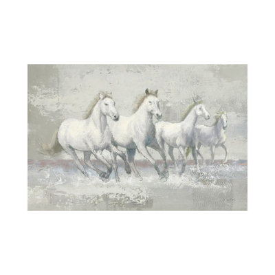 Running Wild Crop I Neutral by James Wiens - Wrapped Canvas Print