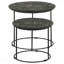 Ensemble de 2 tables gigognes noires mates