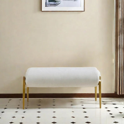 Banc en métal à rembourrage doux
