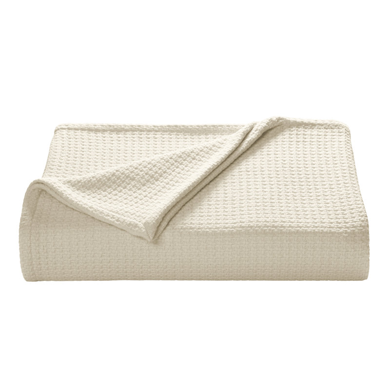 Hand Woven Blanket, King, Ecru