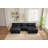 U Shape Cloud Couch With 2 Ottomans-788026004