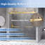 Porte de douche coulissante double sans cadre de 66 à 72 po x H 76 po avec verre trempé transparent de 5/16 po (8 mm)-119687326