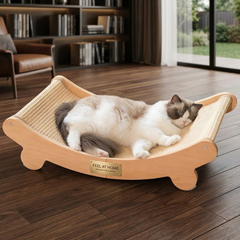 Sisal pour chat avec hamac pour chat à double fonction